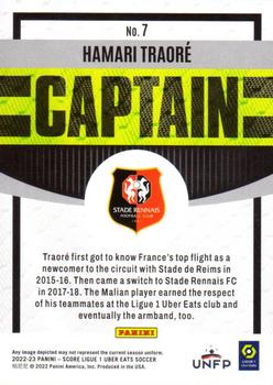 2022-23 Score Ligue 1 Uber Eats - Captain #7 Hamari Traore Back