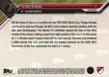 2023 Topps Now MLS #4 Thiago Almada Back