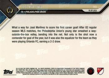2023 Topps Now MLS #143 Jose Martinez Back