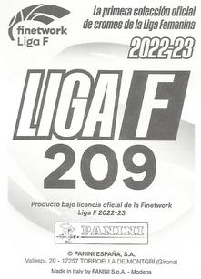 2022-23 Panini Finetwork Liga F #209 Laurita Domínguez Back