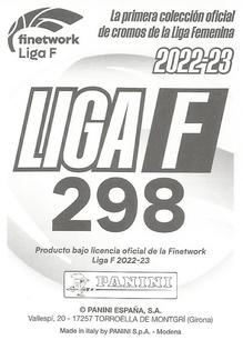 2022-23 Panini Finetwork Liga F #298 Ainhoa Alguacil Back