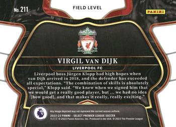 2022-23 Panini Select Premier League #211 Virgil van Dijk Back