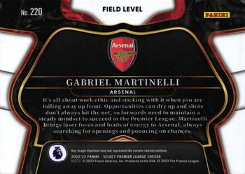 2022-23 Panini Select Premier League #220 Gabriel Martinelli Back