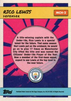 2022-23 Topps Manchester City Fan Set - Heroes #MCH-2 Rico Lewis Back