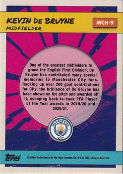 2022-23 Topps Manchester City Fan Set - Heroes #MCH-9 Kevin De Bruyne Back