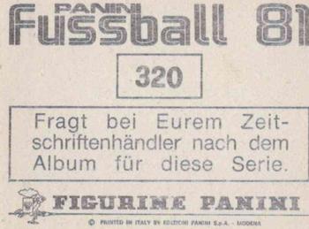 1980-81 Panini Fussball #320 Lothar Matthäus Back