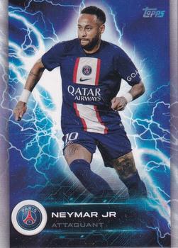 2022-23 Topps Paris Saint-Germain Fan Set - Super Electric #PAS-3 Neymar Jr Front