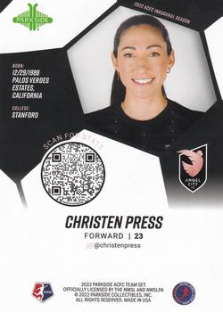 2022 Parkside NWSL Angel City FC Inaugural #NNO Christen Press Back