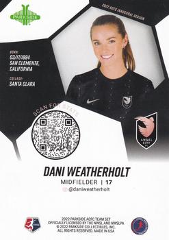 2022 Parkside NWSL Angel City FC Inaugural #NNO Dani Weatherholt Back