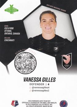 2022 Parkside NWSL Angel City FC Inaugural #NNO Vanessa Gilles Back