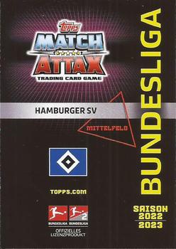 2022-23 Topps Match Attax Bundesliga Extra #609 Sonny Kittel Back