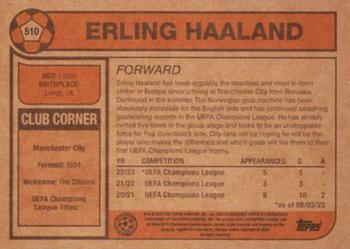 2023 Topps Living UEFA Club Competitions #510 Erling Haaland Back