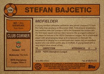 2023 Topps Living UEFA Club Competitions #538 Stefan Bajcetic Back