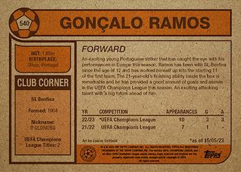 2023 Topps Living UEFA Club Competitions #540 Gonçalo Ramos Back