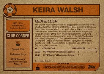 2023 Topps Living UEFA Club Competitions #583 Keira Walsh Back