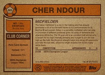 2023 Topps Living UEFA Club Competitions #605 Cher Ndour Back