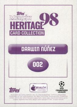 2022-23 Merlin Heritage 98 UEFA Club Competitions #002 Darwin Nunez Back
