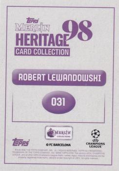 2022-23 Merlin Heritage 98 UEFA Club Competitions #031 Robert Lewandowski Back