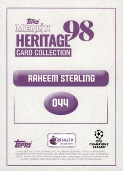 2022-23 Merlin Heritage 98 UEFA Club Competitions #044 Raheem Sterling Back