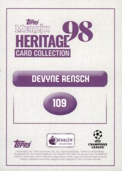 2022-23 Merlin Heritage 98 UEFA Club Competitions #109 Devyne Rensch Back