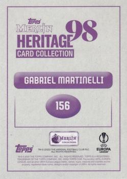 2022-23 Merlin Heritage 98 UEFA Club Competitions #156 Gabriel Martinelli Back