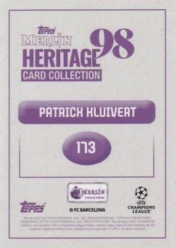 2022-23 Merlin Heritage 98 UEFA Club Competitions #173 Patrick Kluivert Back