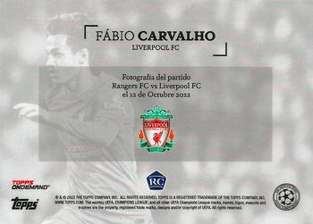 2022-23 Topps Simplicidad UEFA Club Competitions #NNO Fabio Carvalho Back