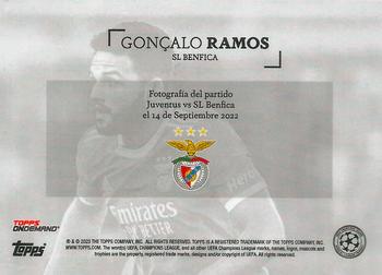 2022-23 Topps Simplicidad UEFA Club Competitions #NNO Goncalo Ramos Back
