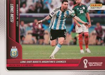 2022 Panini Instant FIFA World Cup Qatar #56 Lionel Messi Front