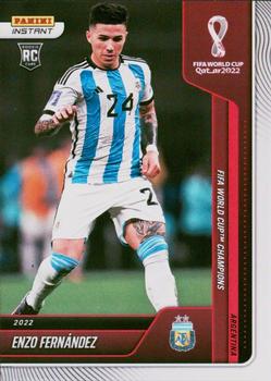 2022 Panini Instant FIFA World Cup Qatar #125 Enzo Fernández Front