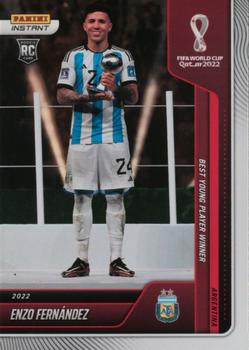 2022 Panini Instant FIFA World Cup Qatar #135 Enzo Fernández Front