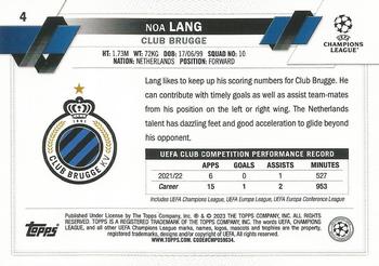 2022-23 Topps UEFA Club Competitions #4 Noa Lang Back