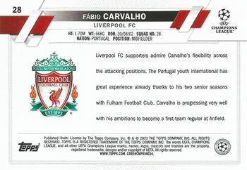2022-23 Topps UEFA Club Competitions #28 Fábio Carvalho Back