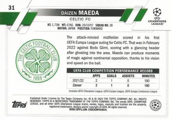 2022-23 Topps UEFA Club Competitions #31 Daizen Maeda Back