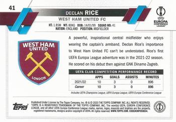 2022-23 Topps UEFA Club Competitions #41 Declan Rice Back