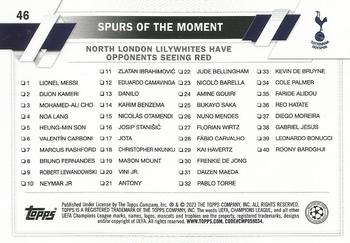 2022-23 Topps UEFA Club Competitions #46 Spurs of the Moment Back