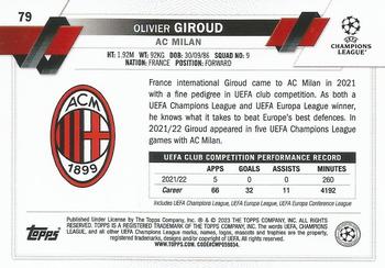 2022-23 Topps UEFA Club Competitions #79 Olivier Giroud Back