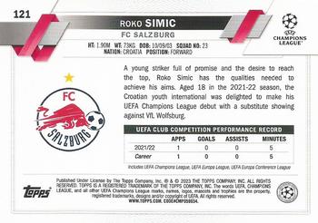2022-23 Topps UEFA Club Competitions #121 Roko Simic Back