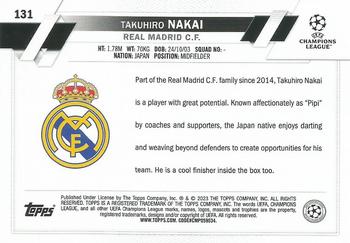 2022-23 Topps UEFA Club Competitions #131 Takuhiro Nakai Back