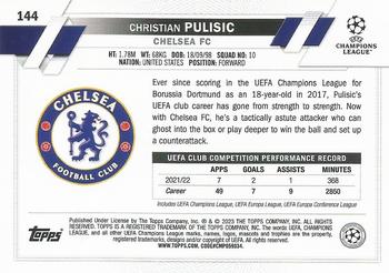 2022-23 Topps UEFA Club Competitions #144 Christian Pulisic Back