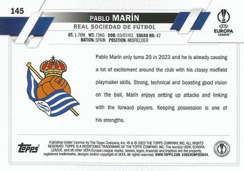 2022-23 Topps UEFA Club Competitions #145 Pablo Marín Back