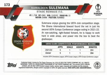 2022-23 Topps UEFA Club Competitions #173 Kamaldeen Sulemana Back