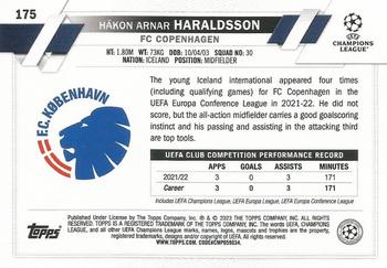 2022-23 Topps UEFA Club Competitions #175 Hákon Arnar Haraldsson Back