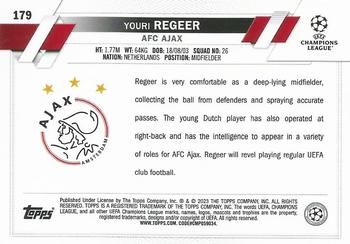 2022-23 Topps UEFA Club Competitions #179 Youri Regeer Back