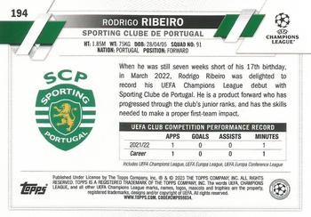 2022-23 Topps UEFA Club Competitions #194 Rodrigo Ribeiro Back