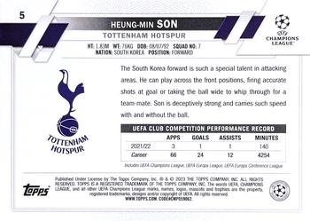 2022-23 Topps UEFA Club Competitions #5 Heung-min Son Back