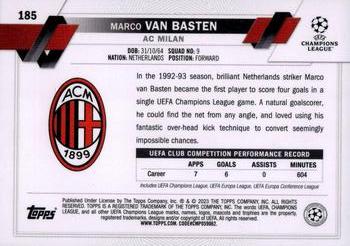 2022-23 Topps UEFA Club Competitions #185 Marco Van Basten Back