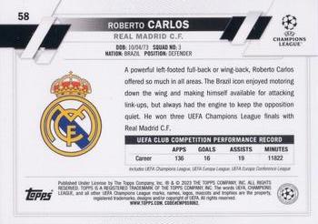 2022-23 Topps UEFA Club Competitions #58 Roberto Carlos Back
