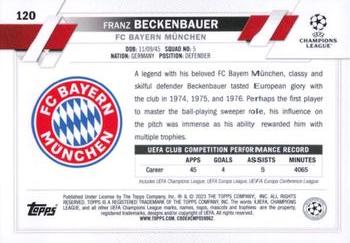 2022-23 Topps UEFA Club Competitions #120 Franz Beckenbauer Back