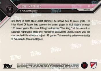 2023 Topps Now MLS - Orange #97 Josef Martínez Back